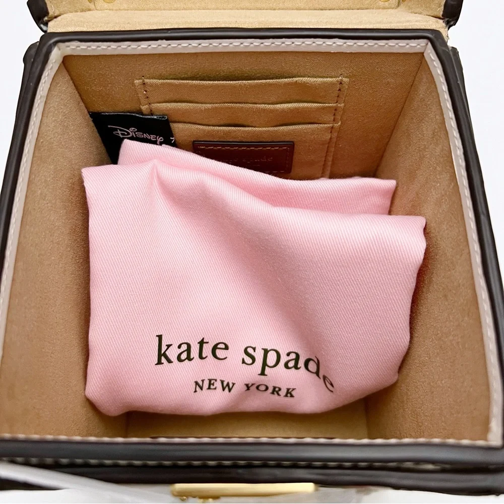Kate Spade New York X Disney Bambi 3D Leather Trunk Clutch Purse K8807